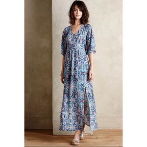 Maeve by Anthropologie Silk Maxi Dress
